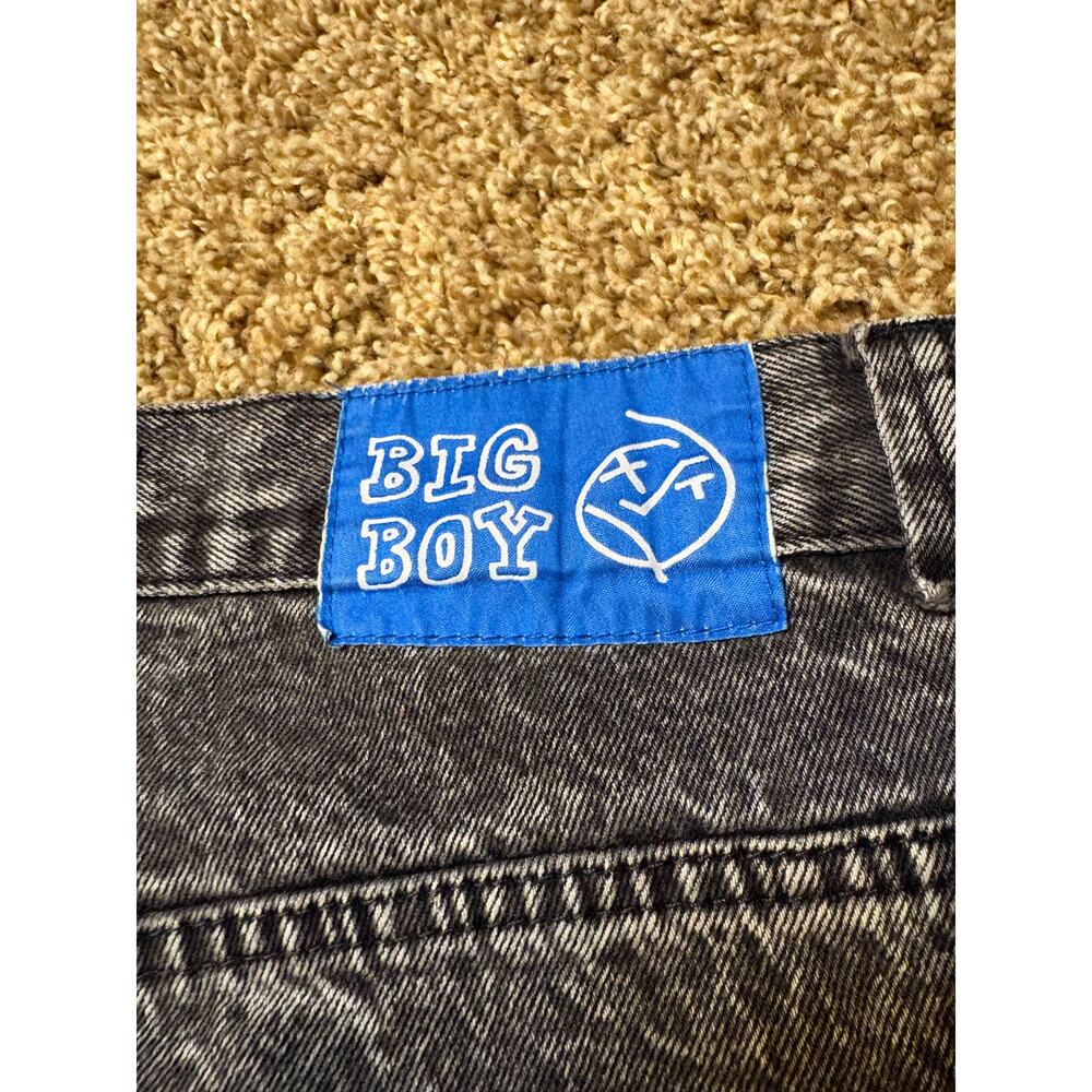 Polar Skate Co. Big Boy Baggy Acid Wash Mens Size XL Black Y2K